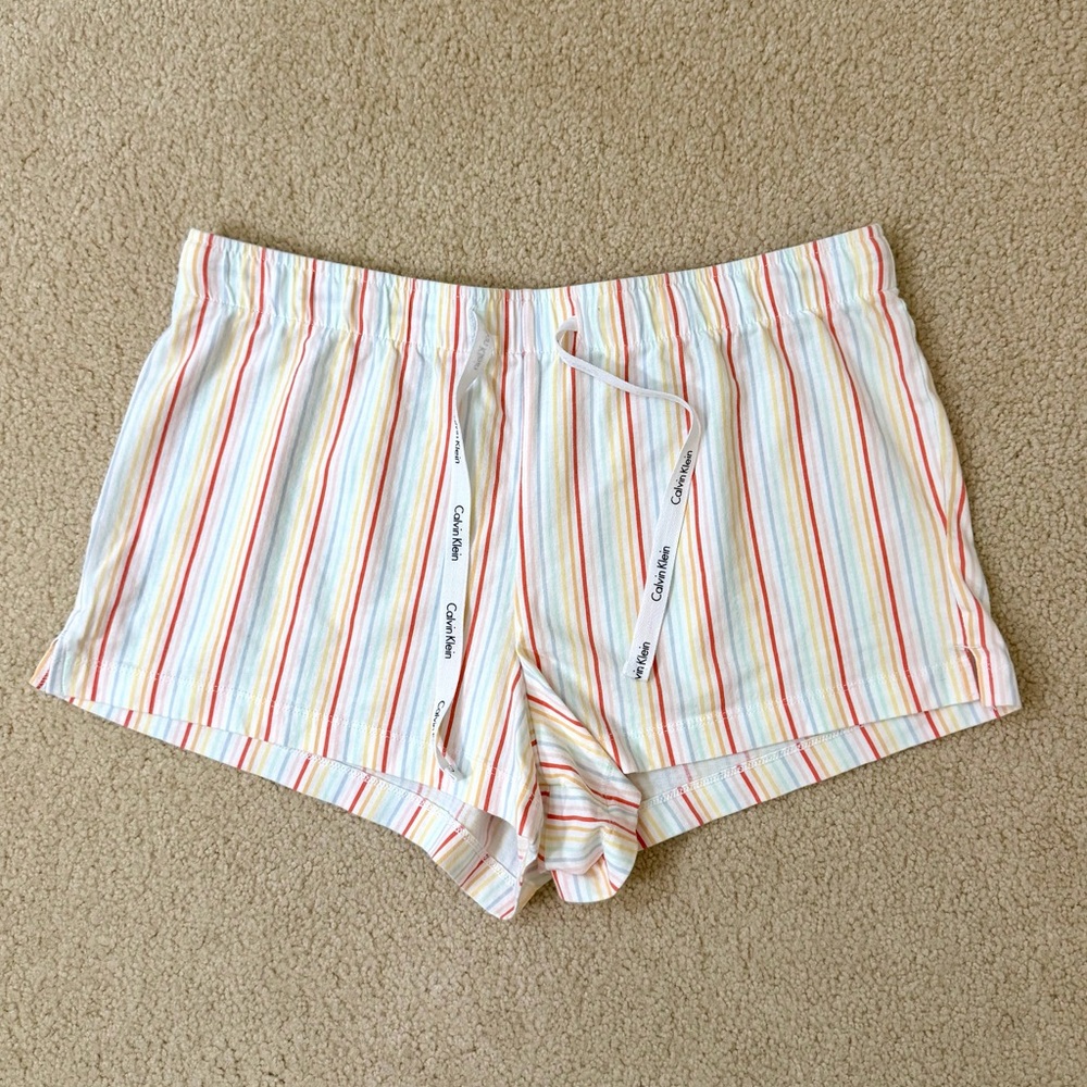 Calvin Klein Multicolor Striped Lounge Shorts